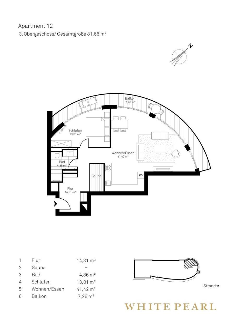 White Pearl Apartment 3.12 ティメンドルファー・シュトラント エクステリア 写真